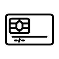 emv kaart bank betaling lijn icoon vector illustratie