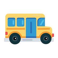 trendy schoolbus vector