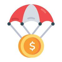 modieus airdrop geld vector