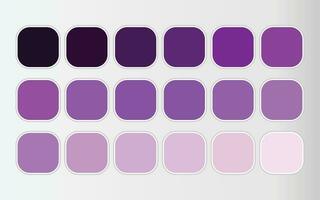 Purper helling tinten kleur reeks vector