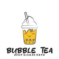 bubbel drinken thee logo icoon. vector