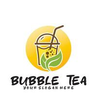 bubbel drinken thee logo icoon. vector