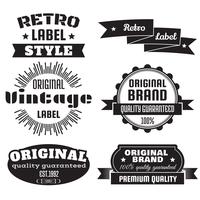 Vintage Retro Vector Logo voor banner