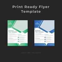 geometrische vorm concepten flyer poster sjabloon voor zakelijke bedrijven vector