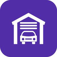 garage vector pictogram