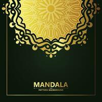 luxe sier mandala achtergrond met Arabische islamitische Oost-patroon stijl premium vector