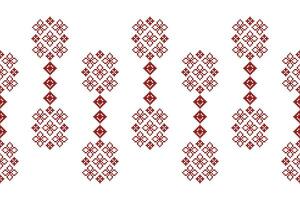etnisch meetkundig kleding stof patroon kruis steek.ikat borduurwerk etnisch oosters pixel patroon wit achtergrond. abstract,vector,illustratie. textuur,kleding,frame,decoratie,motieven,zijde,behang. vector