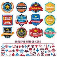 Vintage Retro Vector Logo voor banner