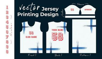 abstract vector ontwerp voor Jersey afdrukken. achtergrond patroon voor sport- team Jersey.