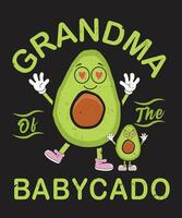 grootmoeder van de babycado vector