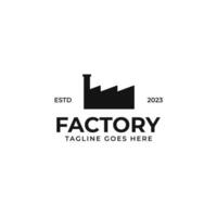 fabriek logo ontwerp concept vector illustratie symbool icoon