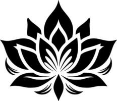 lotus bloem - minimalistische en vlak logo - vector illustratie