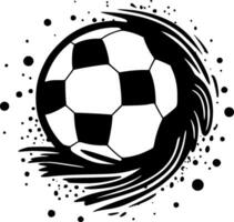 Amerikaans voetbal - zwart en wit geïsoleerd icoon - vector illustratie
