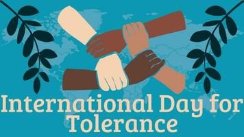 Internationale dag voor tolerantie vector