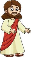 Jezus de Messias tekenfilm gekleurde clip art vector