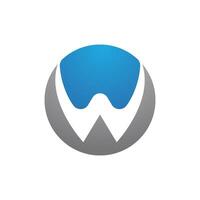 w briefsjabloon logo vector