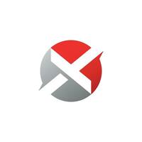 x brief logo sjabloon vector ontwerp