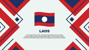 Laos vlag abstract achtergrond ontwerp sjabloon. Laos onafhankelijkheid dag banier behang vector illustratie. Laos illustratie