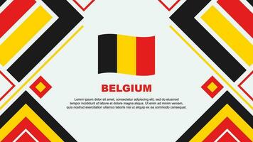 belgie vlag abstract achtergrond ontwerp sjabloon. belgie onafhankelijkheid dag banier behang vector illustratie. belgie vlag