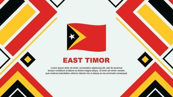 oosten- Timor vlag abstract achtergrond ontwerp sjabloon. oosten- Timor onafhankelijkheid dag banier behang vector illustratie. oosten- Timor vlag