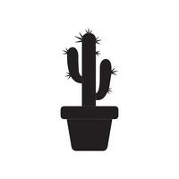 cactus icoon vector logo symbool woestijn bloem botanica fabriek tuin zomer tropisch illustratie tekening silhouet icoon