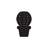 cactus icoon vector logo symbool woestijn bloem botanica fabriek tuin zomer tropisch illustratie tekening silhouet icoon