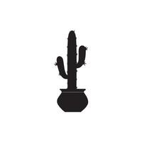 cactus icoon vector logo symbool woestijn bloem botanica fabriek tuin zomer tropisch illustratie tekening silhouet icoon