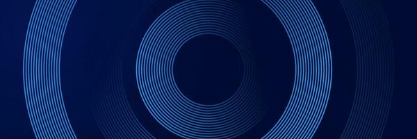abstract donker blauw achtergrond met cirkels vector