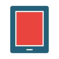 tablet vector glyph twee kleur icoon voor persoonlijk en reclame gebruiken.