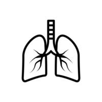 longen icoon vector illustratie ontwerp