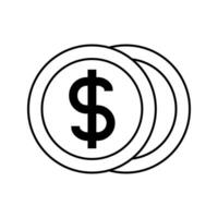 geld munt icoon vector