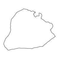 hebreeuws gouvernement kaart, administratief divisie van Palestina. vector illustratie.