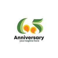 aantal 65 logo icoon ontwerp Aan zwart achtergrond, 65ste verjaardag logo nummer, verjaardag 65 vector
