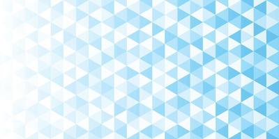wit en blauw gradiënt driehoekig patroon, abstracte geometrische veelhoekige achtergrond vector