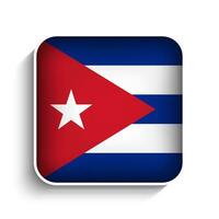 vector plein Cuba vlag icoon