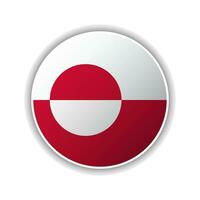 abstract cirkel Groenland vlag icoon vector