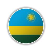 abstract cirkel rwanda vlag icoon vector