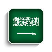 vector plein saudi Arabië vlag icoon