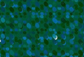 lichtblauw, groen vectorpatroon met gebogen linten. vector