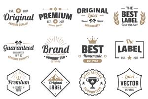 Vintage Retro Vector Labels voor banner