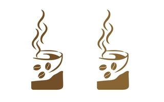 koffie logo ontwerp vrij vector