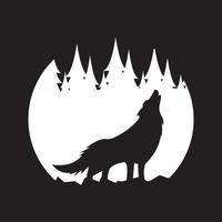 wolf logo sjabloon vector pictogram ontwerp