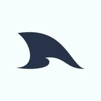 haai vin logo symbool vector illustratie