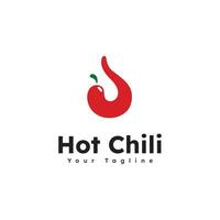 pittig Chili logo vector, rood peper logo icoon sjabloon vector