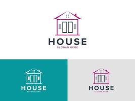 huis onroerend goed logo vector sjabloon