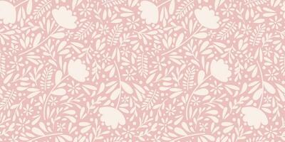 pastel roze ditsy bloemen patroon, vector achtergrond voor de zomer, schattig behang