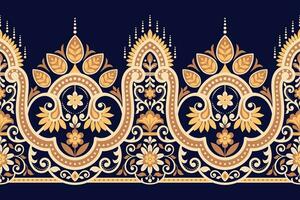 bloemen naadloos achtergrond meetkundig etnisch oosters ikat naadloos patroon traditioneel ontwerp voor achtergrond,tapijt,behang,kleding,inwikkeling,batik,stof illustratie borduurwerk stijl. vector