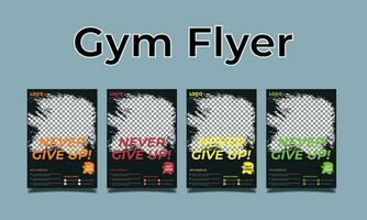 fitness gym social media post banner sjabloon met zwarte en rode kleur, gym, workout, fitness en sport social media post banner, fitness gym social media post banner design. vector