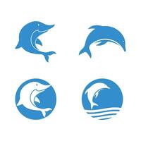 dolfijn logo pictogram vector