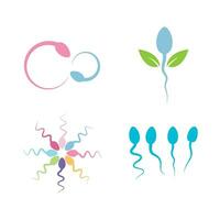 sperma logo illustratie vector